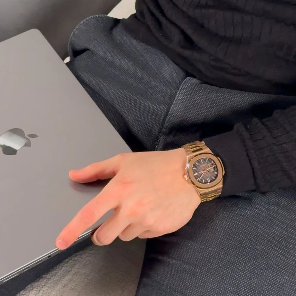 Tissot Nautiko Open Heart Edition | Rose Gold & Chocolate