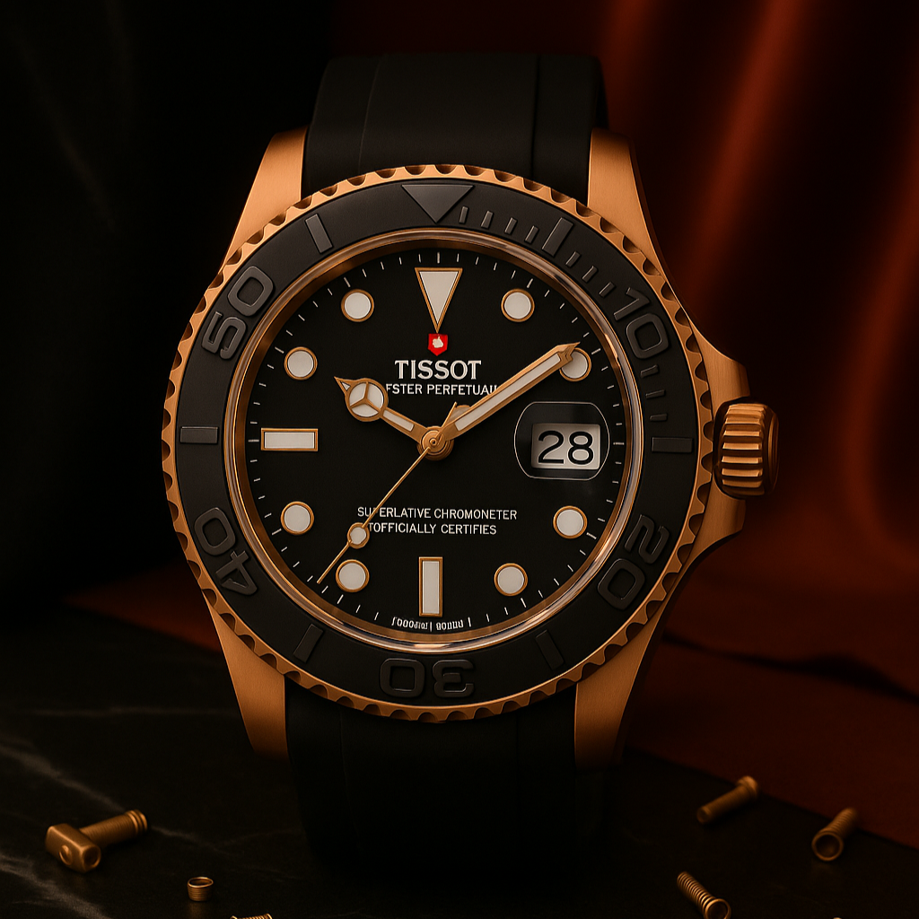 Tissot Marinemaster Héritage | Rose Gold & Black
